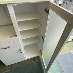 【リサイクルサービス八光】幅80㎝　ニトリ　レンジボード (コパン T 80MRB WH)の画像