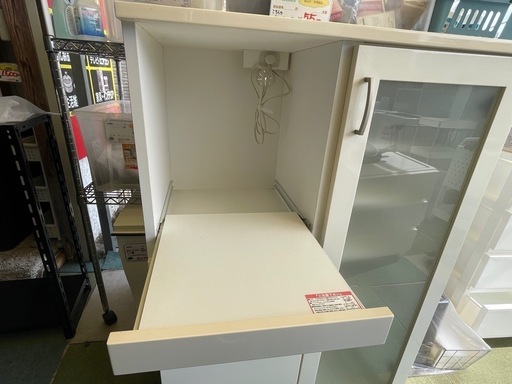 リサイクルサービス八光】幅80㎝ ニトリ レンジボード (コパン T 80MRB WH)