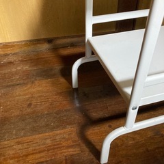 キッチン収納　スチール棚　ラック　ホワイトの画像