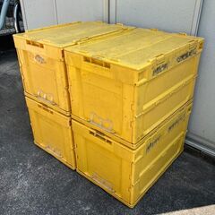 折り畳みコンテナ　ボックス　箱　折りコン　収納ケース　４個の画像