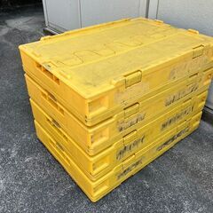 折り畳みコンテナ　ボックス　箱　折りコン　収納ケース　４個の画像