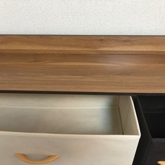 収納 チェスト タンス 布製 引き出し　リビング収納 3段7杯の画像
