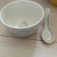 新品)ムーミンどんぶりレンゲ付