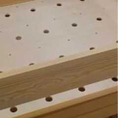 無印良品　パイン材ミドルベッド　ロフトベッド