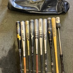 【中古】中学生用硬式用バットセット