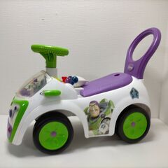 バズライトイヤー　手押し車　足蹴り車　ディズニーおもちゃ　 250430-7Tの画像