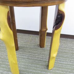 決まりました■丸椅子　木製いす　スツールの画像