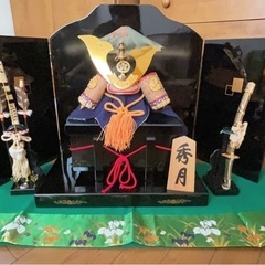 秀月　兜平飾り　五角人形