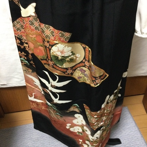 留袖スカート  着物リメイク  ストール付
