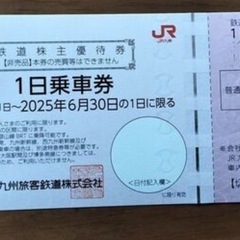 JR九州　株主優待券