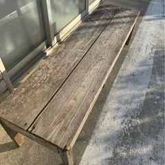 手作りベンチ2つ