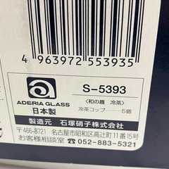 ☆値下げ☆W2504-874  石塚硝子 和の趣 冷茶コップ 5個 バラ売り不可 中古美品の画像
