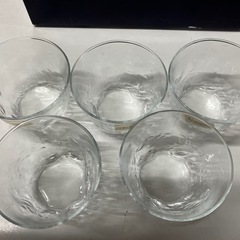 ☆値下げ☆W2504-874  石塚硝子 和の趣 冷茶コップ 5個 バラ売り不可 中古美品の画像