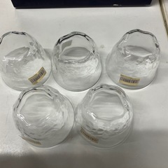 ☆値下げ☆W2504-874  石塚硝子 和の趣 冷茶コップ 5個 バラ売り不可 中古美品の画像