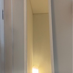 スタンドミラー　白
