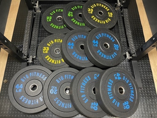 オリンピック バンパープレート 10枚セット 170kg 818fitness