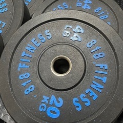 オリンピック バンパープレート 10枚セット 170kg 818fitnessの画像