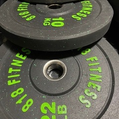 オリンピック バンパープレート 10枚セット 170kg 818fitnessの画像