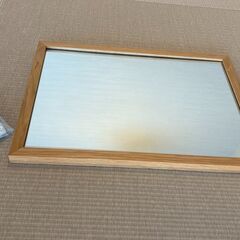 【無印良品】壁に付けられる家具ミラー オーク材　小