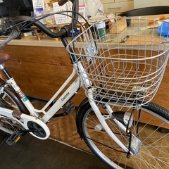 前後タイヤ・チューブ新品！】 LEDオートライト 6段変速 26インチ