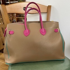 GENUINE LEATHER MADE IN ITALY バッグの画像