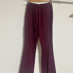 GU ズボン 赤 Sの画像