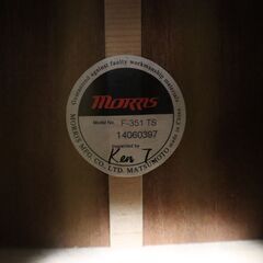 【譲渡済】モーリス アコースティックギター F-351 TSの画像