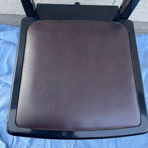 動作OK【KAWAI/カワイ】背もたれ付き ピアノ椅子 トムソン椅子 高さ