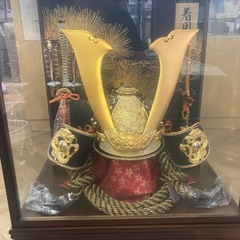 0324 美品 五月人形 明日香作 N着用兜黒竜 25号 こいの...