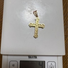 18金 クロスペンダント 4.3グラム 