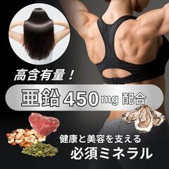 【新品・未開封】亜鉛 450mg マカ 12500mg サプリ（120粒）の画像