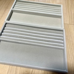 無印良品 重なるアクリルケース＆ベロアケースの画像