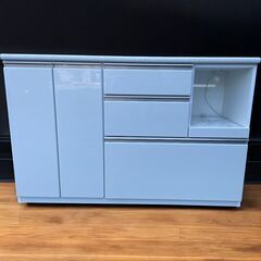 【決まりました】【美品】ニトリ キッチンカウンター アルミナ2 140CT WHの画像