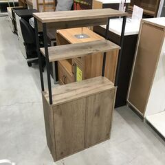 ★ジモティ割引あり★ キャビネット 食器棚 木目調/黒 W(幅)...