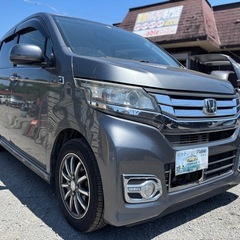 H26年式 ホンダ N-WGNカスタムG★総額19.8万円★車検2年付き 純正ナビ フルセグTV Bカメラ BTオーディオ 純正アルミ スマキー２つ 外観良好！機関良好♪の画像