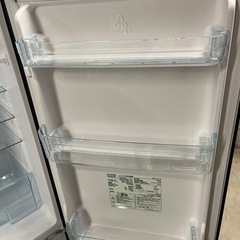 アイリスオーヤマ　ノンフロン2ドア冷蔵庫162L/直冷式/ブラック/配送設置可能の画像