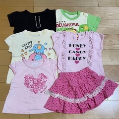 80cm 女の子服 まとめ売り トップス キュロット付き