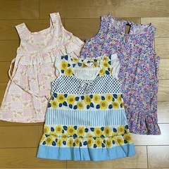 100cm 女の子服 ワンピース 花柄