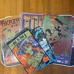 ワンピース1番くじビジュアルシートとタオル✖️2
