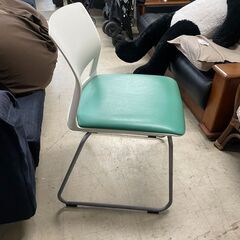 会議用イス　No.1840　CK-160　グリーン/ホワイト　KOKUYO　チェア　【リサイクルショップどりーむ荒田店】の画像