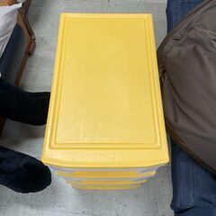 3段収納　No.2834　ロングチェスト653　アイリスオーヤマ　スイーツカラー　【リサイクルショップどりーむ荒田店】の画像