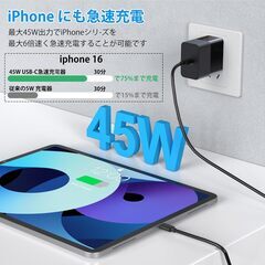 【新品・未使用】45W PD 充電器 USB-Cの画像