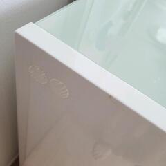 [値下げ]  食器棚　ホワイト　収納棚　天板ガラスの画像