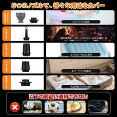 【新品・未使用】携帯式エアーポンプの画像