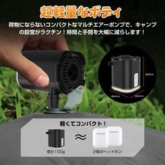 【新品・未使用】携帯式エアーポンプの画像
