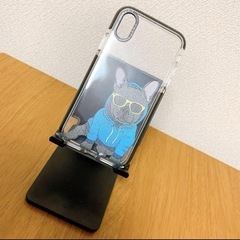 iPhone X/XSケース クリア 透明 ブルドック