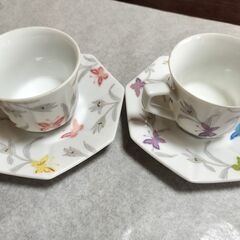 たち吉　リッチフィールド　ペア　ティーカップ　ソーサー