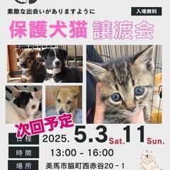 ５月３日脇町譲渡会場にて譲渡会開催