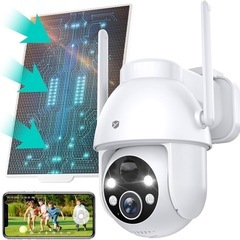 【新品未使用】防犯カメラ 屋外 ソーラー 電源不要 ワイヤレス ...