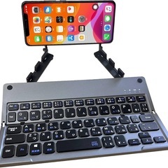 【新品未使用】キーボード Bluetooth 折り畳み式ワイヤレ...